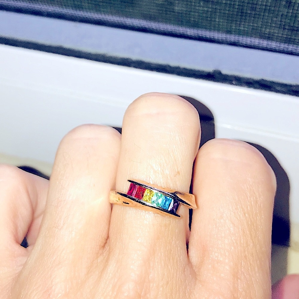 Multicolor Gold Ring